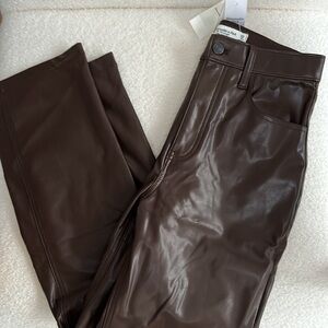 Brand new Abercrombie leather pants